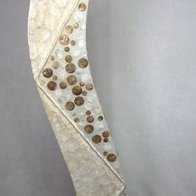 Stojacia lampa  WAWE z pravej perlete 150 cm