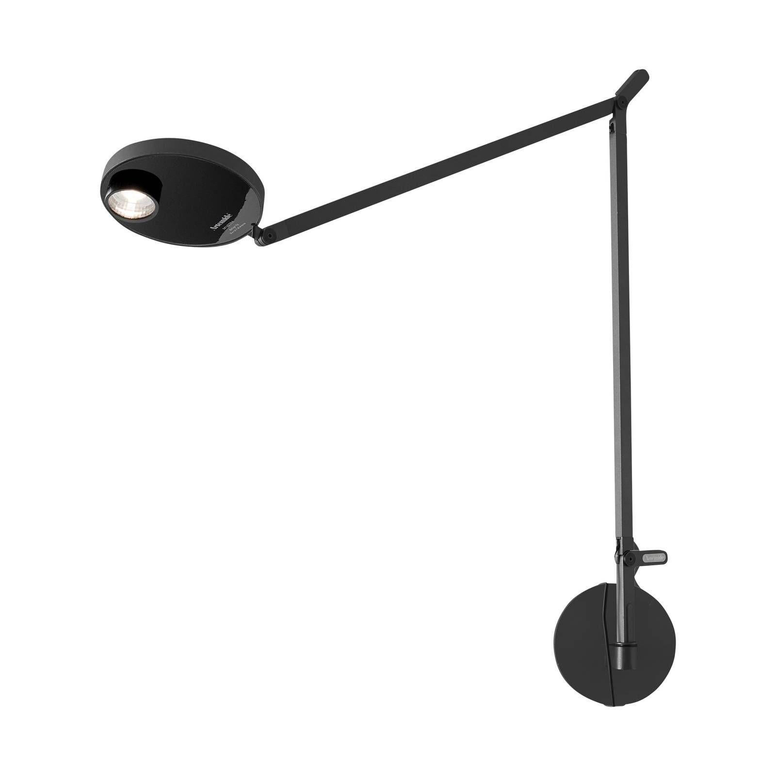 Artemide Demetra nástenné 3 000K stmievateľné sivá, Spálňa, hliník, technopolymér, 6W, K: 63.7cm