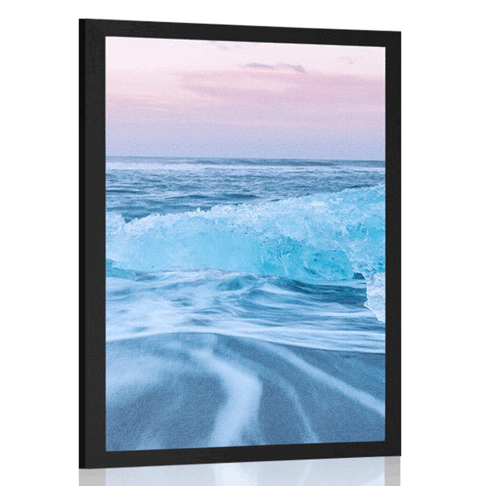 Plagát ľadový oceán - 30x45 black