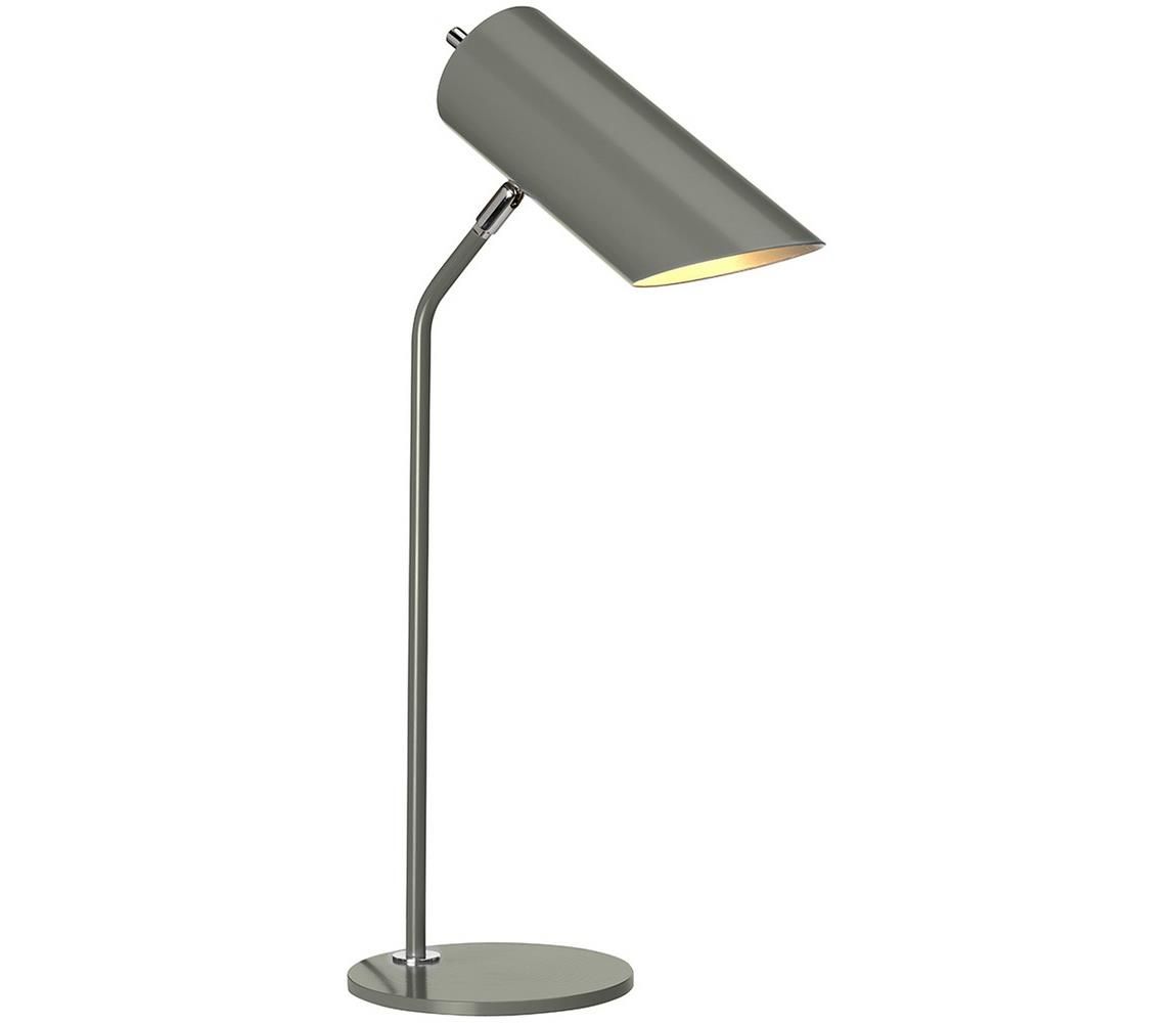 Elstead QUINTO-TL-GPN - Stolná lampa QUINTO 1xE27/8W/230V šedá