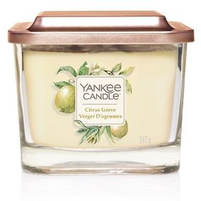 Vonná sviečka Yankee Candle stredná 3 knôty Citrus grove