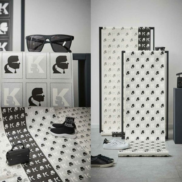 KT1-24873 A.S. Création dizajnová luxusná vliesová umývateľná tapeta na stenu Karl Lagerfeld, veľkosť 10,05 m x 53 cm