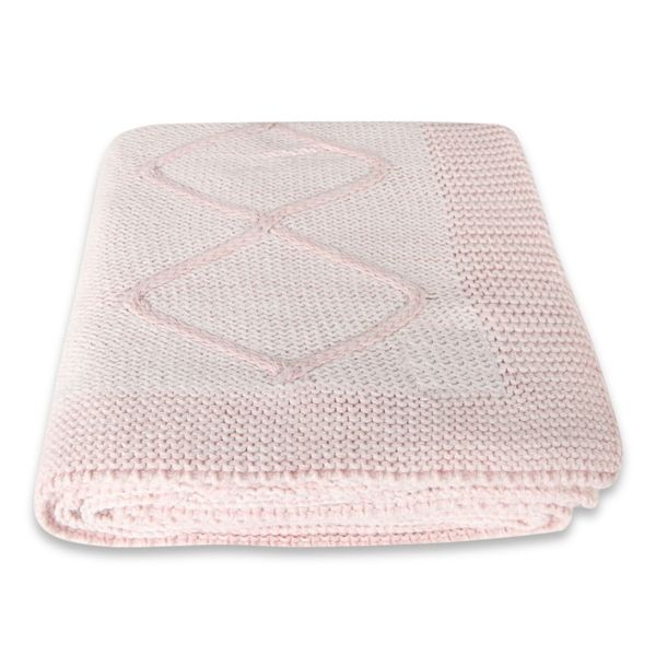 Ružová detská deka s prímesou bavlny Homemania Decor Baby Baby, 90 x 90 cm