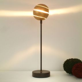 Holländer Stolná lampa GUĽOVÝ BLESK ZLATO zo železa, Obývacia izba / jedáleň, kov, G4, 20W, K: 36cm