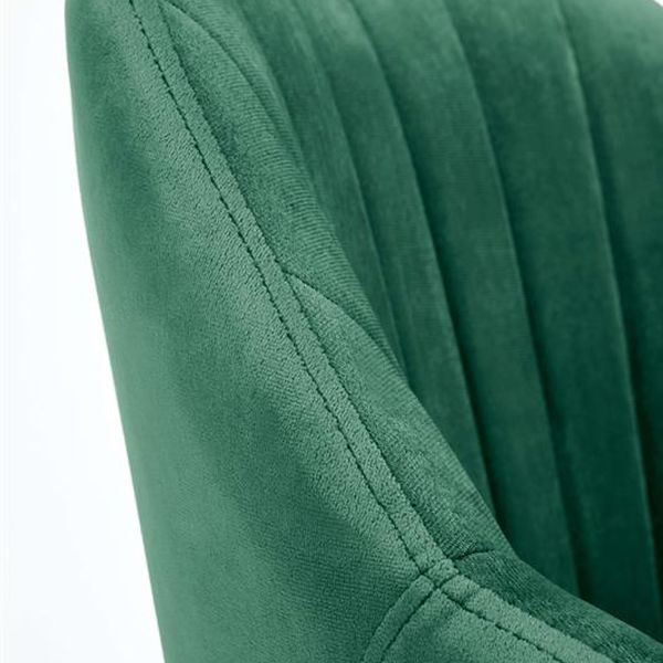 Halmar FRESCO stolička detská tmavo zelená velvet