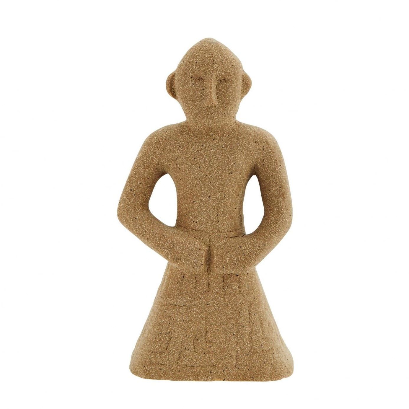 MADAM STOLTZ Kameninová dekorácia Beige 14,5 cm