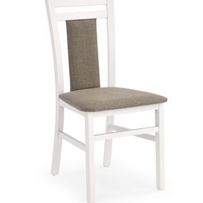 Jedálenská stolička Hubert 8 - biela / hnedá