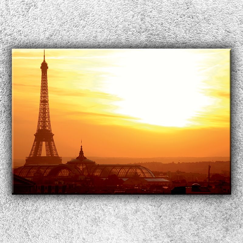 Foto na plátne Eiffelovka pri západe slnka 120x80 cm
