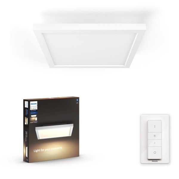 Philips Hue 8719514382626 LED stropnica Aurelle 1x19W | 1820-1940lm | 2200-6500K - White Ambience, diaľkové ovládanie, stmievateľná, biela