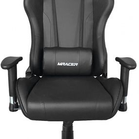 Herná stolička MRacer koženka, čierna, č. AOJ1643