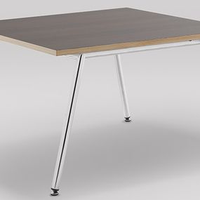 MARBET STYLE - Konferenčný stolík FIN M s chrómovou podnožou - 70x70 cm