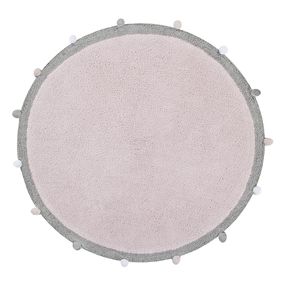 Lorena Canals koberce Pre zvieratá: Prateľný koberec Bubbly Soft Pink - 120x120 (priemer) kruh cm
