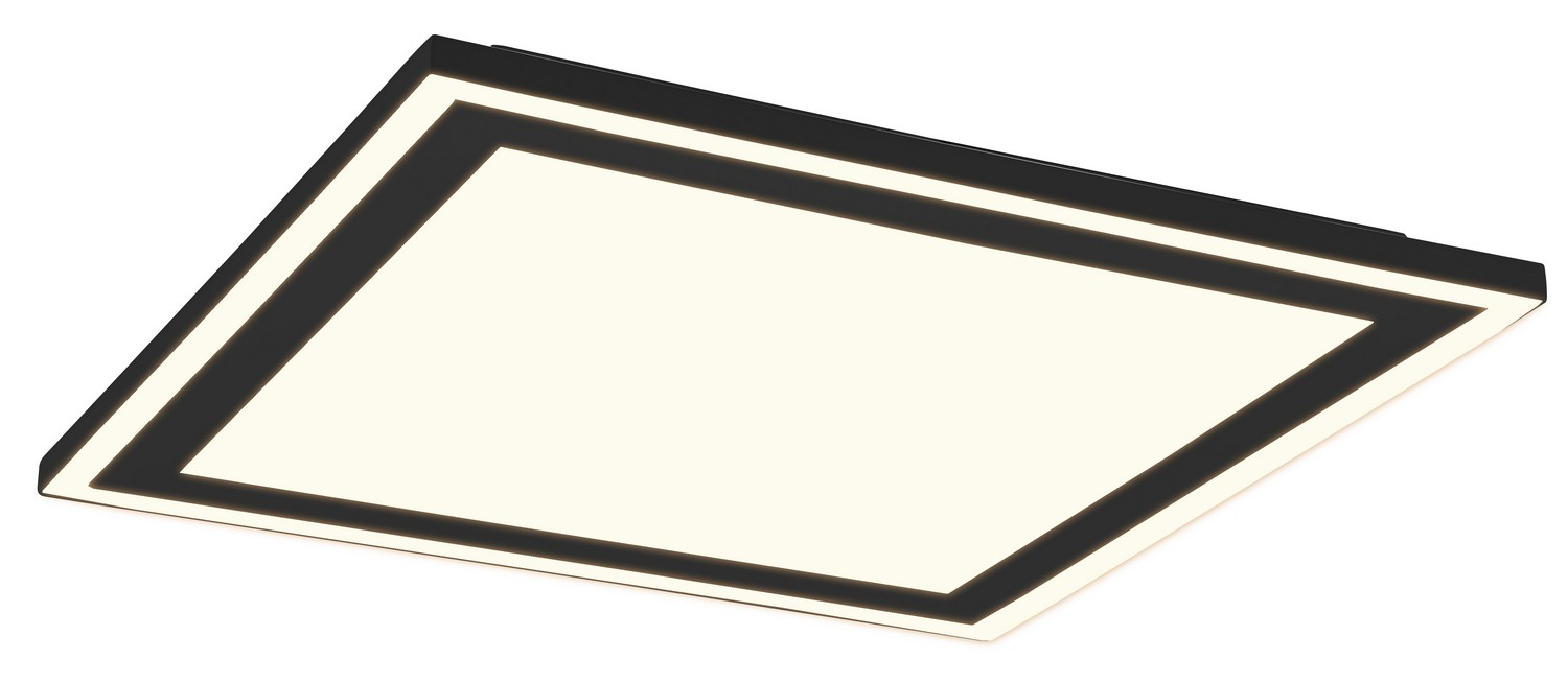 Stropné/nástenné LED osvetlenie Carus 43x43 cm, čierne