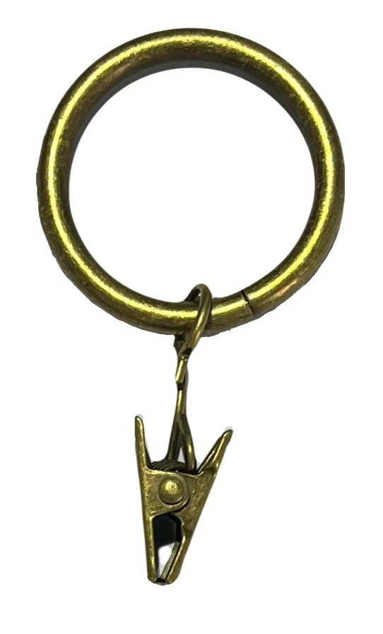 Krúžky so žabkou na garnižu (10 ks) pre 16 mm, antická zlatá