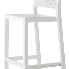 SCAB - Nízka barová stolička EMI - biela