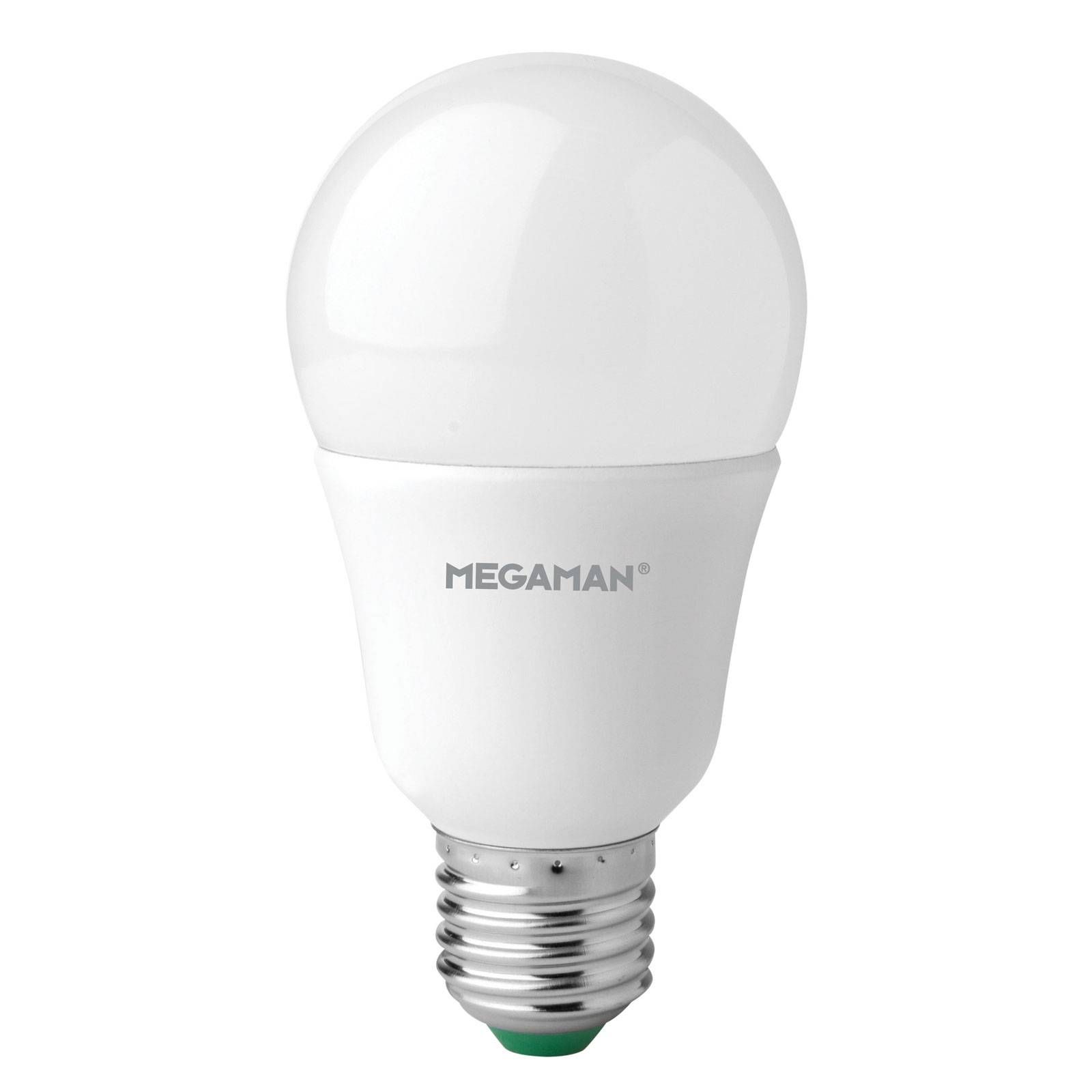Megaman LED žiarovka E27 A60 11 W opál univerzálna biela, E27, 11W, Energialuokka: F, P: 11.7 cm