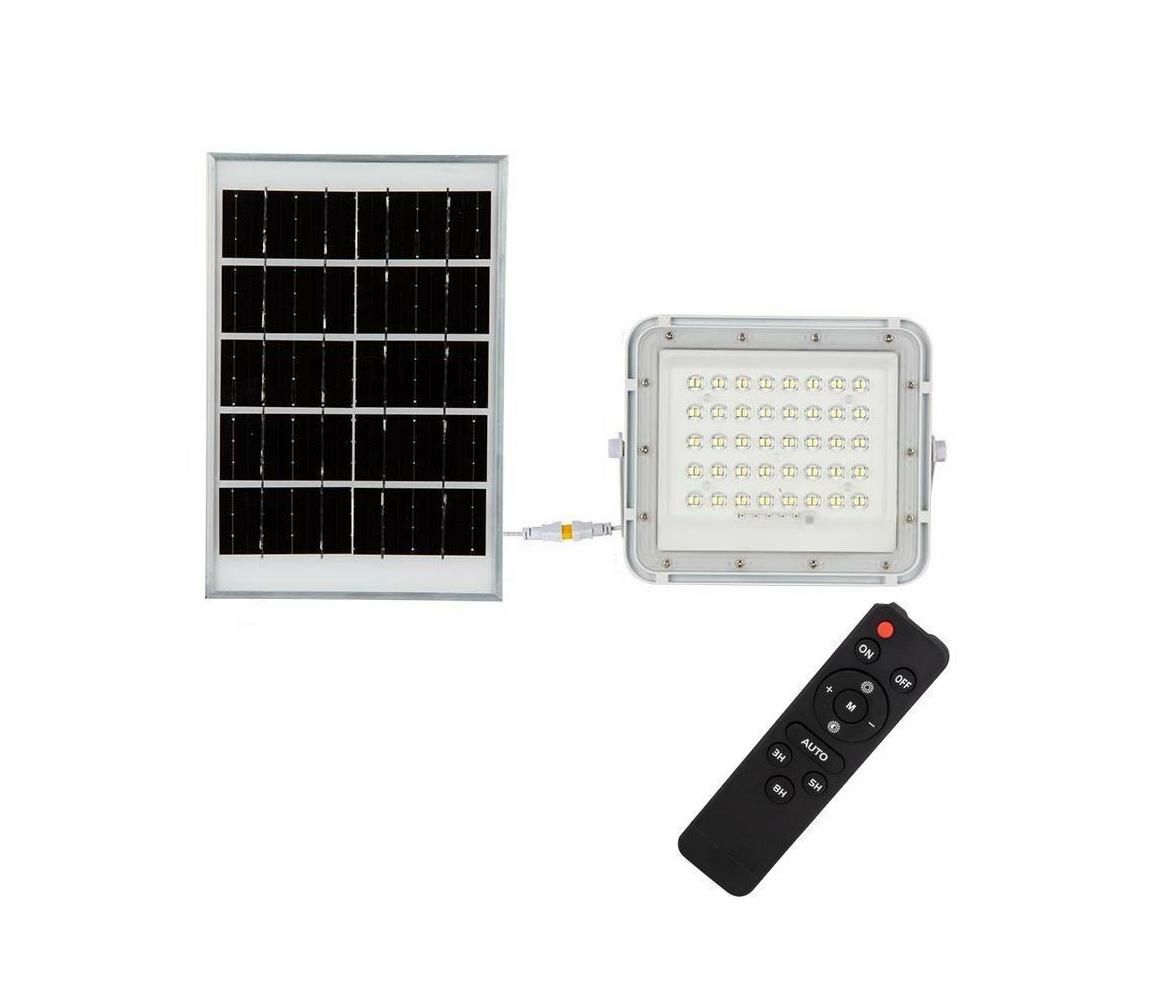 LED Vonkajší solárny reflektor LED/10W/3,2V IP65 6400K biela + DO
