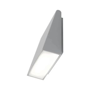 Artemide Cuneo vonkajšie nástenné LED svetlo, sivá, hliník, metakrylát, 17W, L: 17 cm, K: 20cm