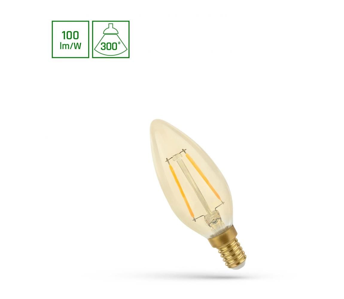 LED Žiarovka VINTAGE C35 E14/5W/230V 2400K