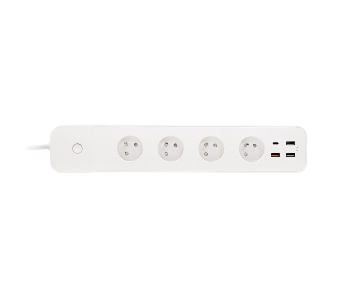 Inteligentný predlžovací kábel s vypínačom 1,5 m 4Z + 4xUSB Wi-Fi