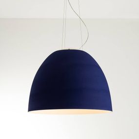 Artemide Nur Acoustic závesné LED svietidlo, modrá, Obývacia izba / jedáleň, PET, metakrylát, sklo, 75W, K: 70.5cm