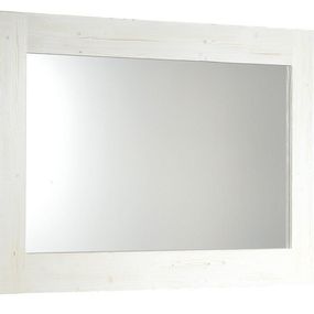 SAPHO - BRAND zrkadlo v drevenom ráme 1000x800mm, starobiela BA057