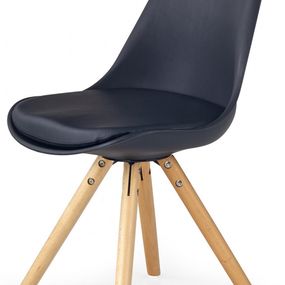 Jedálenská stolička K201 čierná vzorkový kus Rožnov