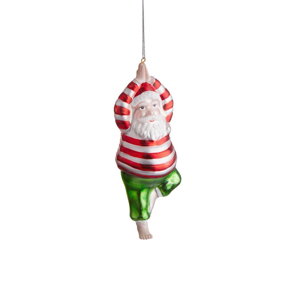 Butlers HANG ON Glas Ornament Yoga Santa -