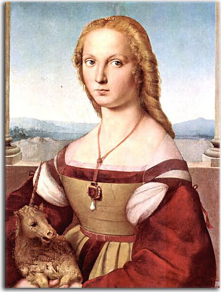 Portrait of a Lady with a Unicorn zs17972