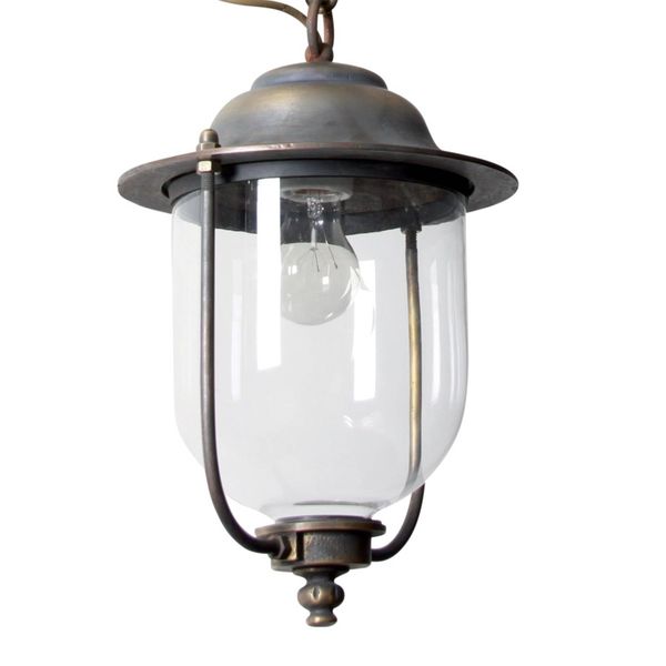K.S. Verlichting LINDAU závesná lampa s reťazovým zavesením, kov, sklo, E27, 60W, K: 30cm
