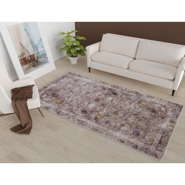 Svetlohnedý prateľný koberec 150x80 cm - Vitaus