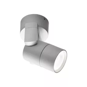 Viokef Exteriérové bodové svetlá Skiros, IP55, sivá, hliník, GU10, 35W, K: 13cm