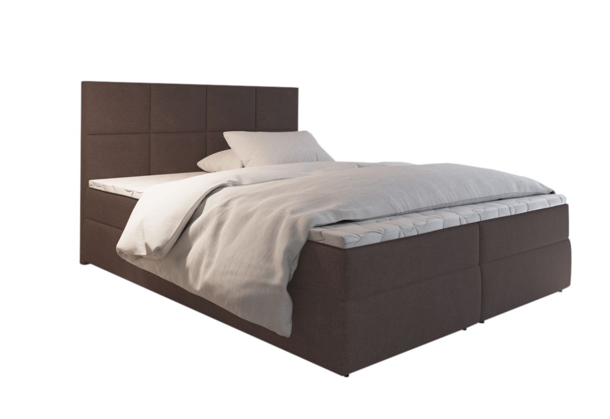 Expedo Čalúnená posteľ boxspring LENY, 140x200, Cosmic 800 + topper