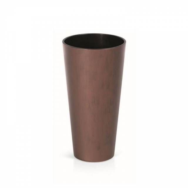 Kinekus Vysoký kvetináč TUBUS SLIM CORTEN, priemer 40 cm, výška 76,2 cm, medený