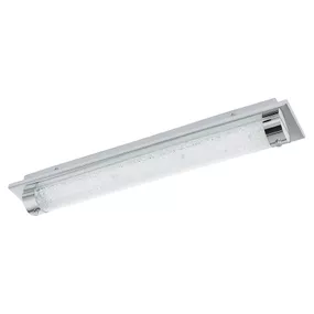 EGLO Stropné LED svietidlo Tolorico, 57 cm dlhé, Kúpeľňa, ušľachtilá oceľ, sklo, 19W, P: 57 cm, L: 10 cm, K: 7.5cm