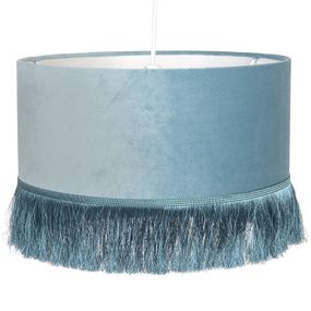 Modré závesné svetlo Thierri - Ø 35*25 cm / E27