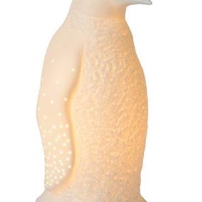 LUCIDE 13532/01/31 PINGUIN stolová lampa E14 H25.7cm biela porcelánová biela