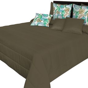 DomTextilu Kvalitný prehoz na posteľ tmovo olivovej farby Šírka: 75 cm | Dĺžka: 220 cm 44110-206944