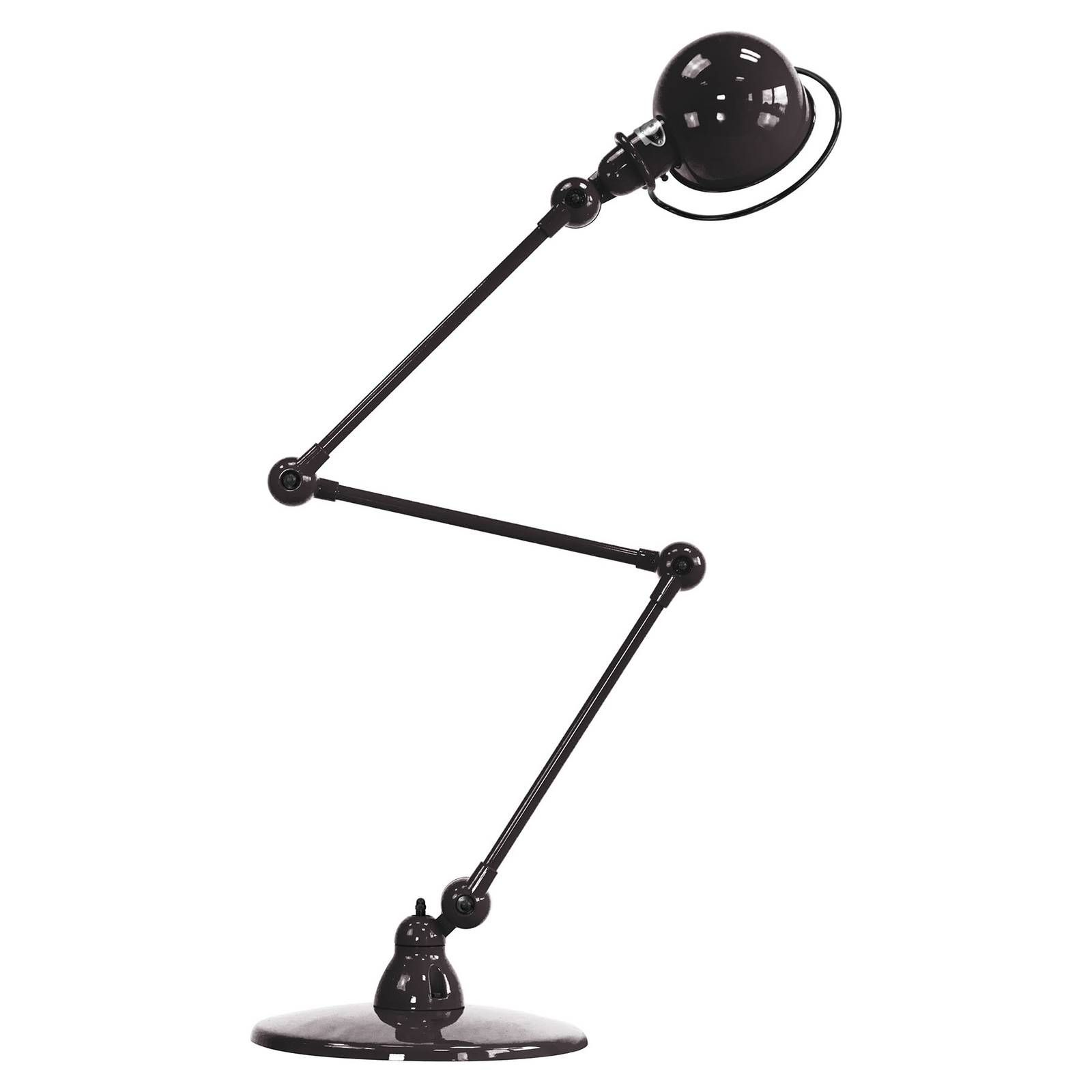 Jieldé Loft D9403 kĺbová stojaca lampa, čierna, Obývacia izba / jedáleň, hliník, oceľ, E27, 60W, K: 120cm
