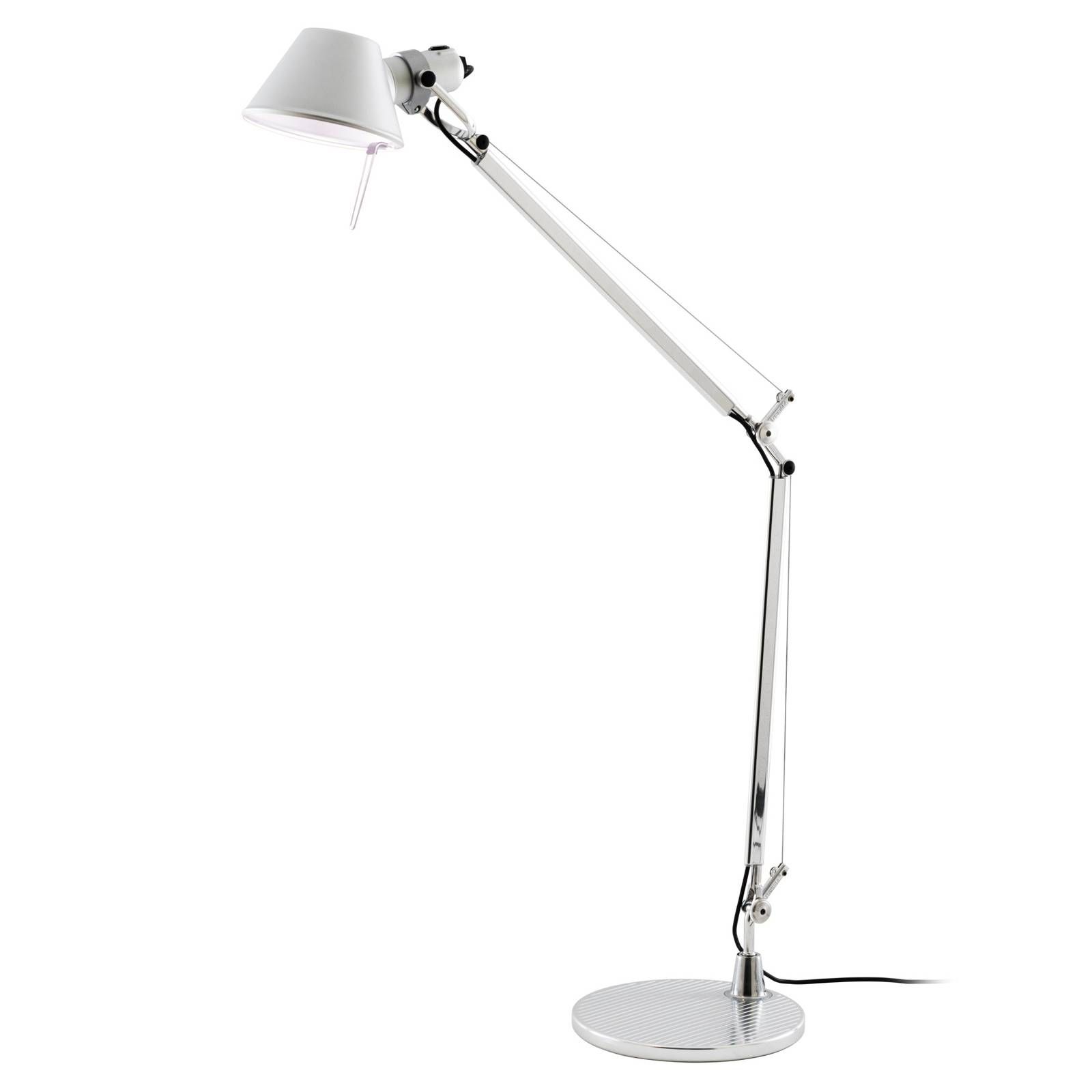 Artemide Tolomeo Pure Integralis stolová LED lampa, Pracovňa / Kancelária, hliník, oceľ, 7W, K: 129cm