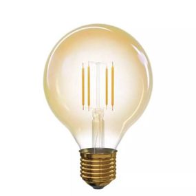 EMOS LED žiarovka Vintage G95 4W E27 teplá biela+