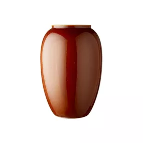 Tmavooranžová kameninová váza Bitz, výška 50 cm