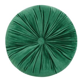 Zamatový vankúš v elegantnej smaragdovo zelenej farbe