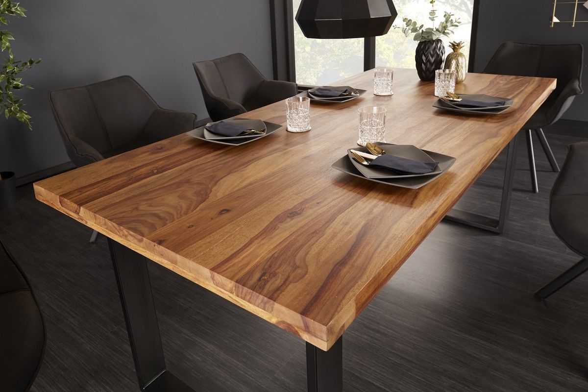 LuxD Dizajnový jedálenský stôl Thunder 200 cm sheesham