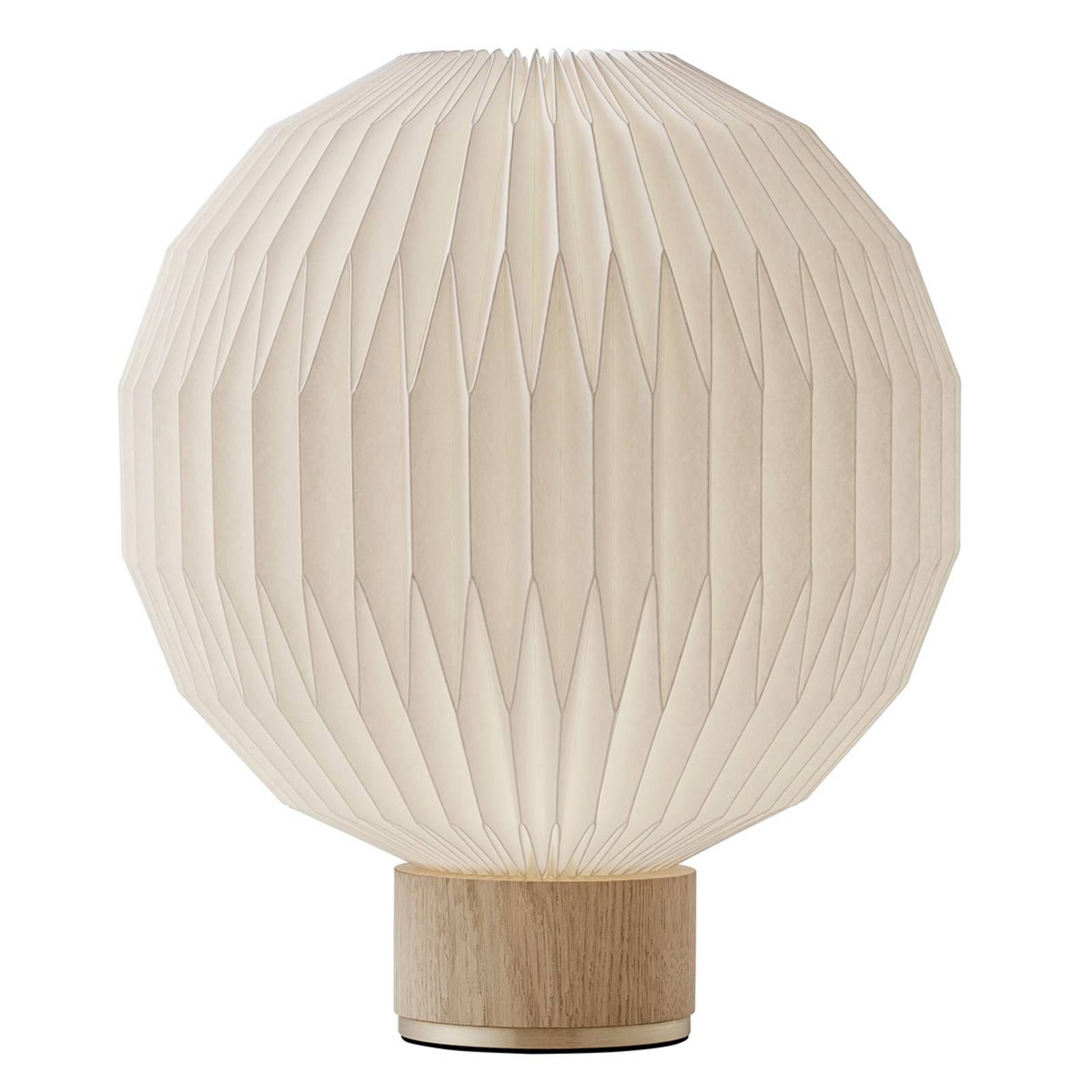 LE KLINT 375 stolná lampa papierové tienidlo 38 cm, Obývacia izba / jedáleň, papier, mosadz, drevo, E27, 40W, K: 38cm