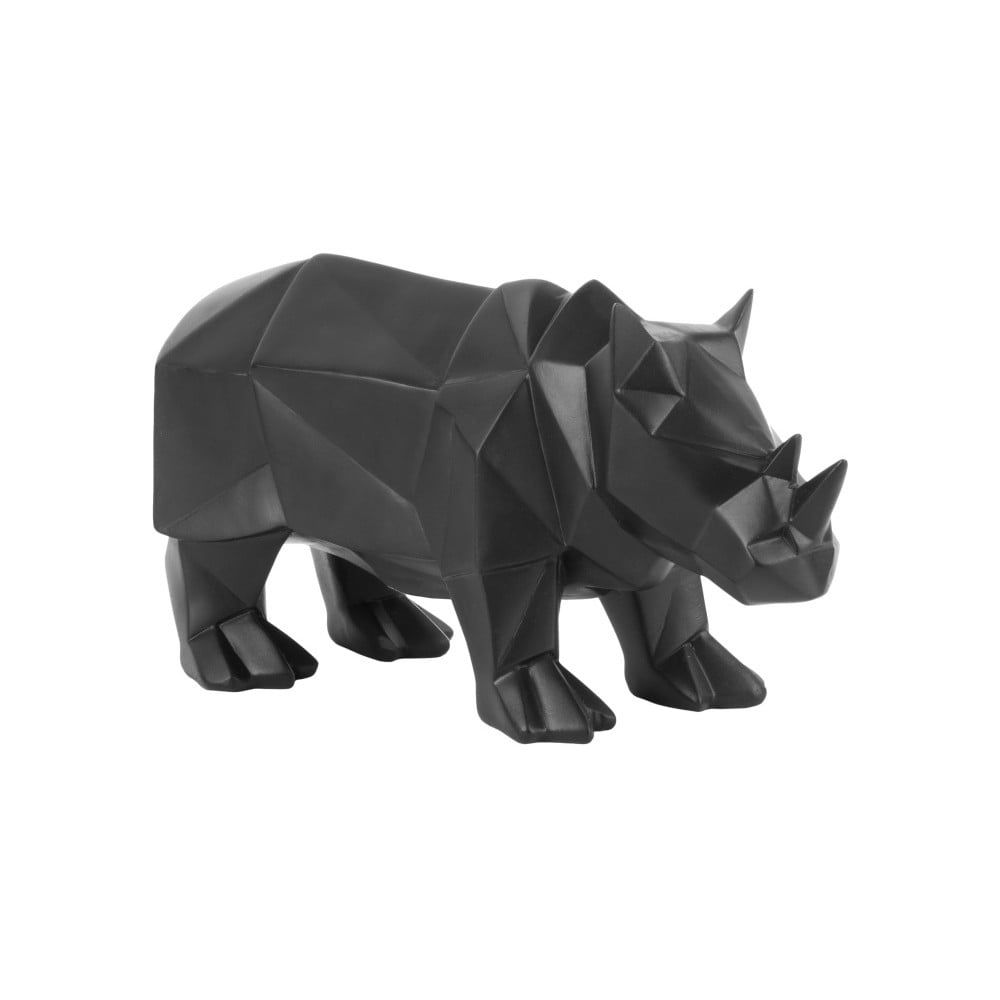 Matne čierna soška PT LIVING Origami Rhino