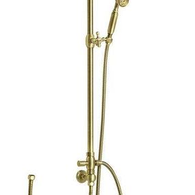 SAPHO - VANITY Sprchový stĺp s pripojením vody na batériu, retro, bronz SET066