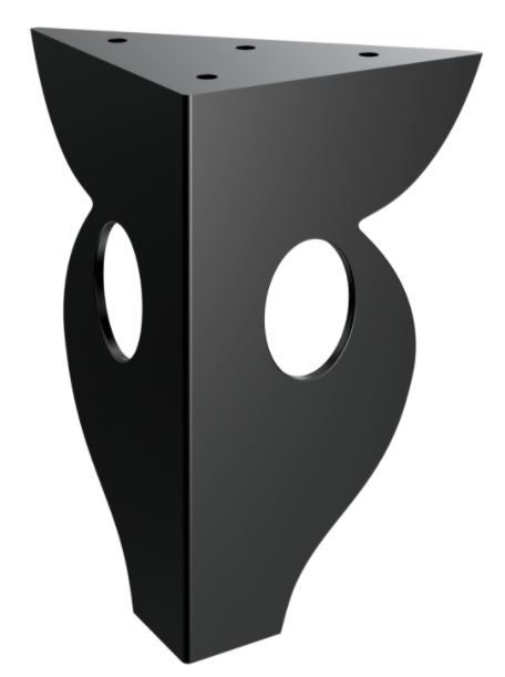 RMP Nábytková nožička Urania 15 cm čierna NOHA014/15