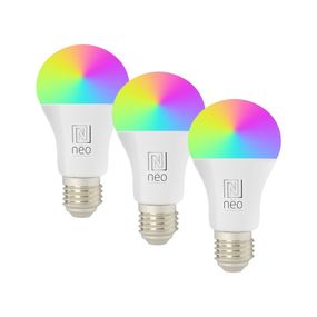 Immax NEO 07733CDO-SADA 3xLED RGB Stmievateľná žiarovka E27/11W/230V Wi-Fi Tuya+DO