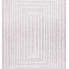Dywany Łuszczów Kusový koberec Sion Sisal Labirinth 22376 pink/ecru – na von aj na doma - 120x170 cm